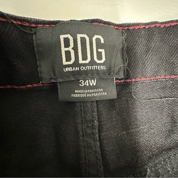BDG Black Denim JAVA BAGGY LOW RISE JEANS SIZE 34W nwt - Picture 7 of 11